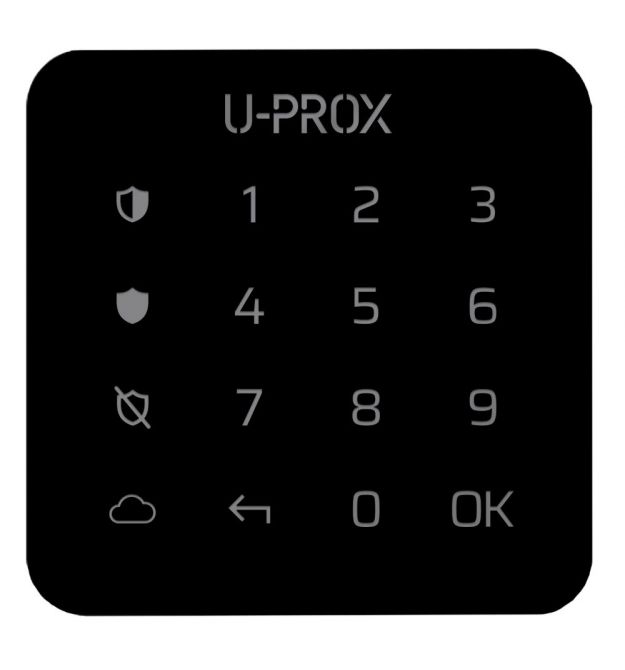 Беспроводная сенсорная клавиатура для одной группы U-Prox&nbsp;Keypad&nbsp;G1&nbsp;Black