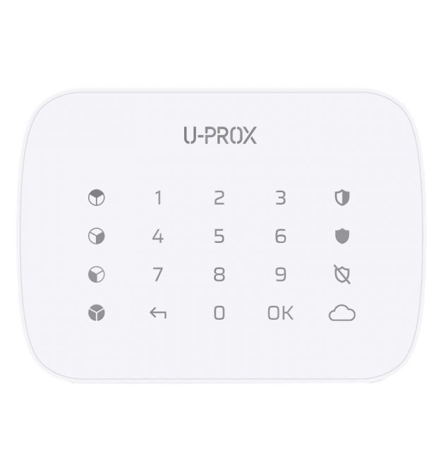 Беспроводная сенсорная клавиатура для четырех групп U-Prox Keypad G4 White