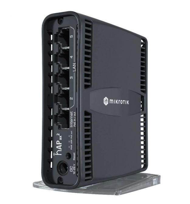 Беспроводной WiFi 6 маршрутизатор Mikrotik hAP ax² (C52iG-5HaxD2HaxD-TC)