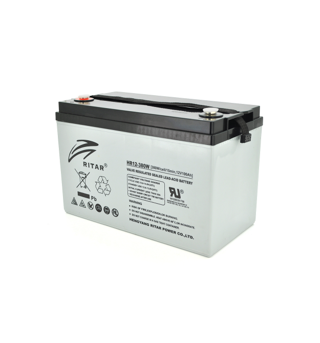 Акумуляторна батарея AGM RITAR HR12380W, Gray Case, 12V 100.0Ah ( 328 х 172 х 215 (220 ) 30.50kg Q1/36