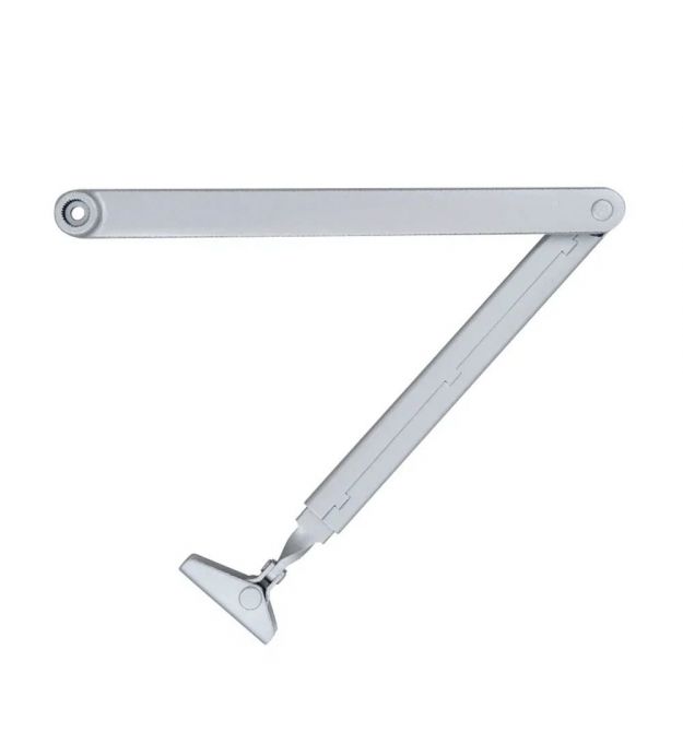 Коліно для дотягувачів Dortec DT63-64 Silver з фіксацією у відчиненому положенні