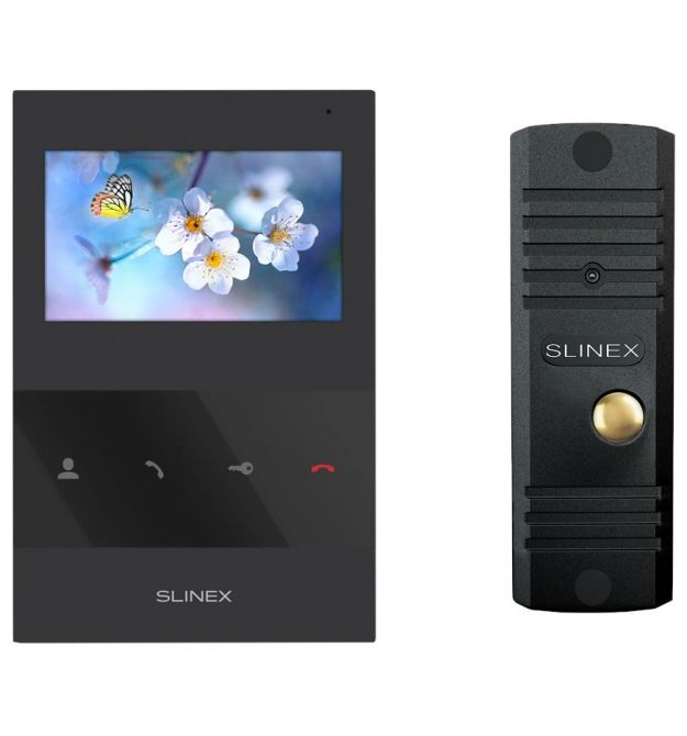 Комплект видеодомофона Slinex SQ-04(Black)+ML-16НD(Black)