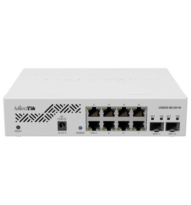 8-портовый гигабитный управляемый коммутатор MikroTik CSS610-8G-2S+IN