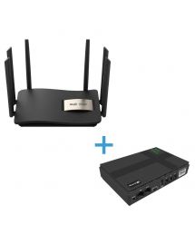 Комплект маршрутизатора и источник бесперебойного питания VIA Energy Mini UPS + RG-EW1200G Pro