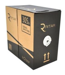 Кабель КВП UTP (4*2*0.5) 4p 24 AWG, Ritar, (CCA), для внутр. работ, 305м, White, Corton BOX (350x350x420), Q2