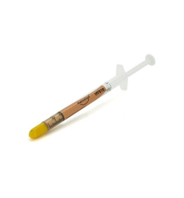 Паста термопроводная HY-610 0.5g, шприц, Gold