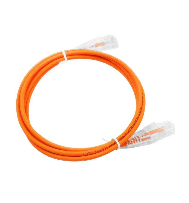 Патчкорд мережевий UTP-RJ45-CAT6-3m-Orange-CU Dtech DT-CAT6eO-003