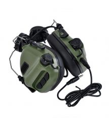 Активные защитные наушники Earmor M31H MARK3 ARC(FG) Olive с креплением на шлем