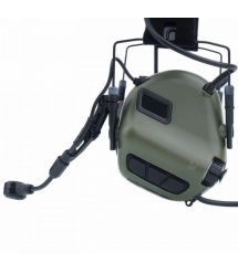 Активные защитные наушники Earmor M32 MARK3 DUAL COM(FG) Olive с гарнитурой