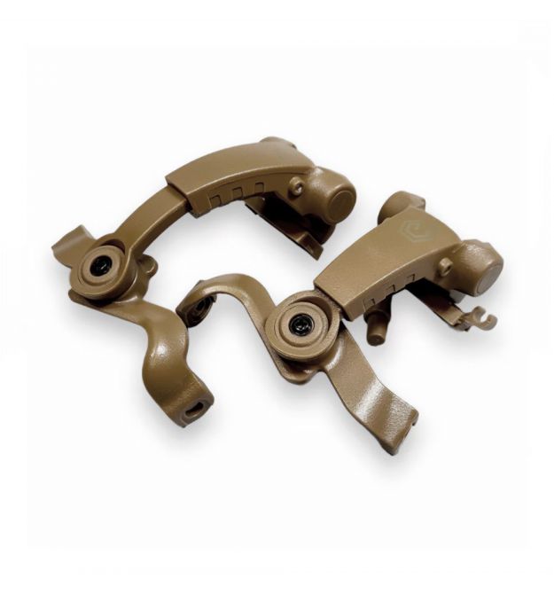 Адаптер на шолом «чебурашка» Earmor M16 ARC (CB) Coyote Brown для навушників M32 MARK3