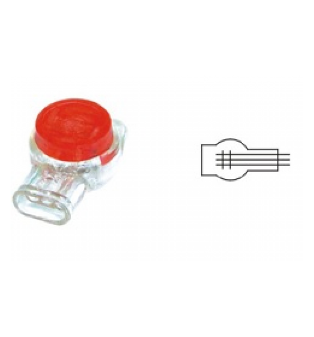 Скотч-лок изолированный с гелем тип К3 (100шт) Red Q100