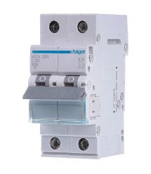 Автоматический выключатель 2P 6kA C-20A 2M Hager MCN220