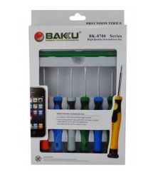 Набір інструментів BAKKU BK-8800 ( 8 викруток, вигнутий пінцет і прямий)