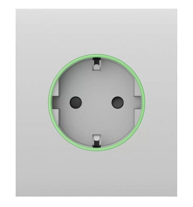 Центральна панель для вбудованої розетки Ajax СenterCover (smart) White