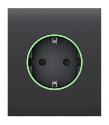 Центральная панель для встроенной розетки Ajax СenterCover (smart) Graphite