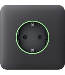 Передня панель для вбудованої розетки Ajax SoloCover (smart) Graphite