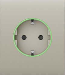 Центральна панель для вбудованої розетки Ajax СenterCover (smart) ivory