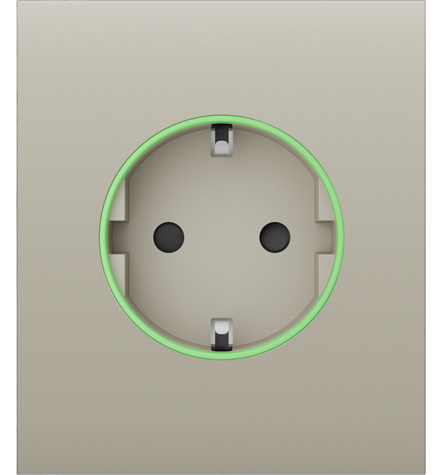 Центральная панель для встроенной розетки Ajax СenterCover (smart) ivory