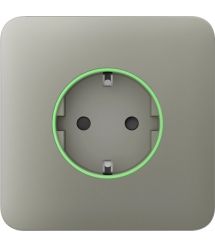 Передняя панель для встроенной розетки Ajax SoloCover (smart) Olive