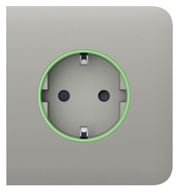 Бічна панель для вбудованої розетки Ajax SideCover (smart) [type F] Oyster