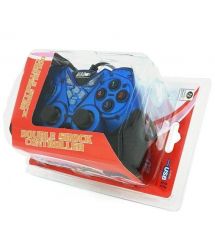 Геймпад дротовий для ПК USB-908 USB 2.0 Double Shock (Blue)