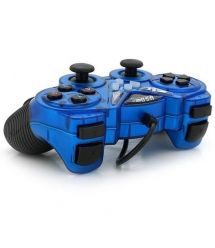 Геймпад дротовий для ПК USB-908 USB 2.0 Double Shock (Blue)