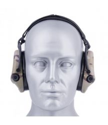 Активные защитные наушники Sordin Supreme Pro-X Neckband Multicam с задним держателем под шлем