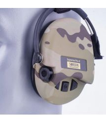 Активні захисні навушники Sordin Supreme Pro-X Neckband Multicam із заднім тримачем під шолом