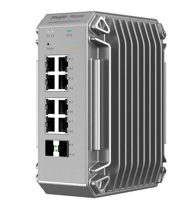Промышленный для суровых условий эксплуатации RG-NIS3100-8GT2SFP-HP