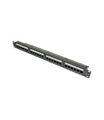 Патч-панель 19" 24хRJ-45 UTP кат.5e, с задним организатором, Kingda Kingda KDPA6043