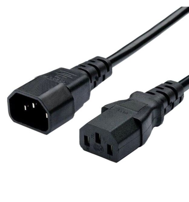 Шнур питания Kingda С13-C14, 1.8 м, 1.0 мм2