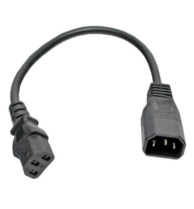 Шнур питания Kingda С13-C14, 0.3 м, 0.75 мм2