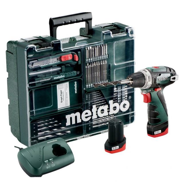 Аккумуляторная дрель-шуруповерт Metabo PowerMaxx BS Basic Mobile Workshop