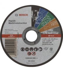 Отрезной круг по металлу Bosch Multi Construction Rapido 125x1.0x22.2