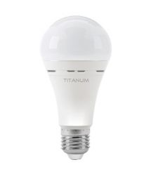 LED лампа аккумуляторная A68 10W E27 4000K 220V TITANUM TL-EMA68-10274