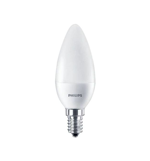 Лампочка 5W 500lm Philips Ecohome LED Candle E14 840B35