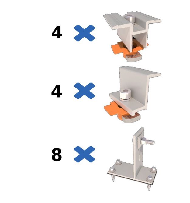 Комплект креплений к битумной черепице Bitum&nbsp;III