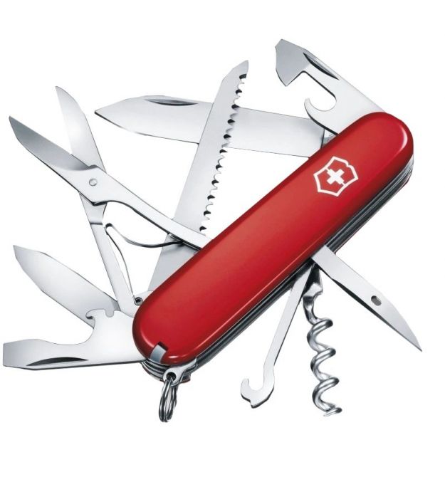Нож красный Victorinox Swiss Army Huntsman 1.3713