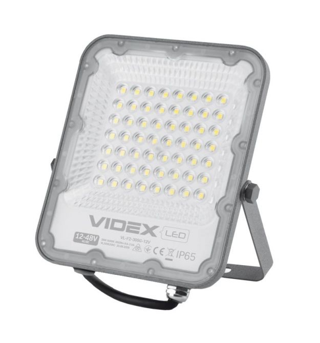 LED прожектор VIDEX PREMIUM 30W 5000K 12-48V