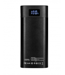 Повербанк 20000mAh Power Bank Trinix TPB-6520PDL Black 65W PPS LED-фонарь