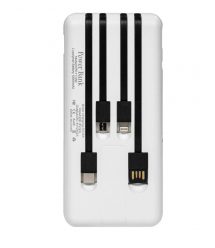 Повербанк 10000mAh Power Bank Kraft KPB-1110W White бездротова зарядка