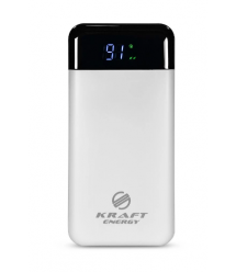 Повербанк 20000mAh Power Bank Kraft KPB-2120FCL White 22.5W QC3.0 LED-фонарь