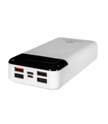 Повербанк 20000mAh Power Bank Kraft KPB-2120FCL White 22.5W QC3.0 LED-фонарь