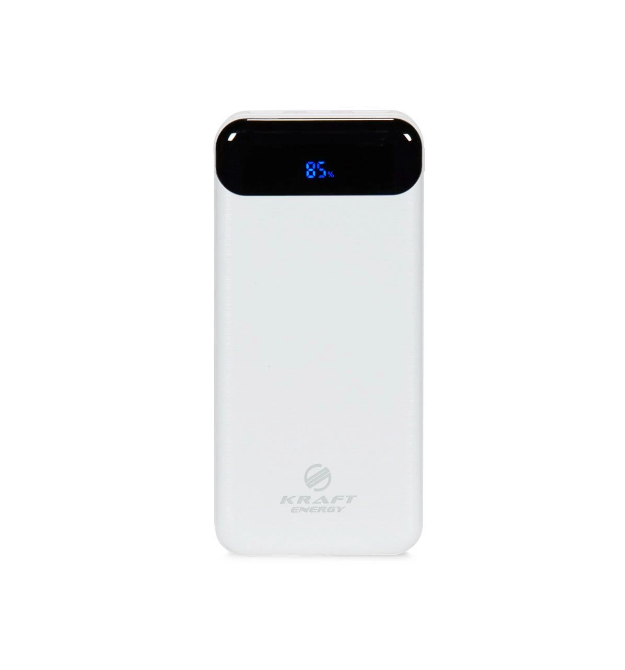 Повербанк 20000mAh Power Bank Kraft KPB-2020FC White 22.5W QC3.0