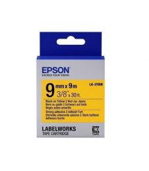 Картридж с лентой Epson LK3YBW принтеров LW-300/400/400VP/700 Strng adh Blk/Yell 9mm/9m