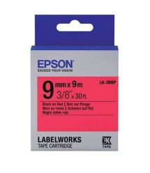 Картридж с лентой Epson LK3RBP принтеров LW-300/400/400VP/700 Pastel Blk/Red 9mm/9m