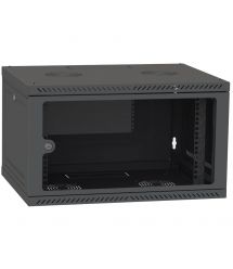 Шкаф телекоммуникационный двери стекло (серый) IPCOM 6U 600x600