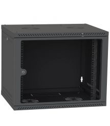 Шкаф телекоммуникационный двери стекло (черный) IPCOM 12U 600x450