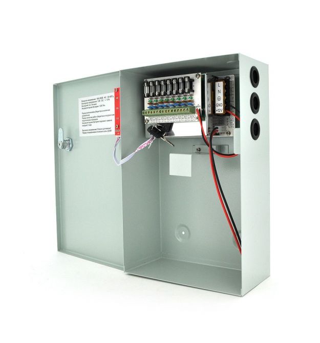 Імпульсне джерело безперебійного живлення PSU-5117-17 12V 5А, під АКБ 12V 17A, Metal Box