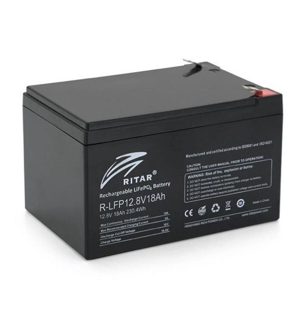 Аккумуляторная батарея Ritar LiFePO4 12,8V 18Ah
